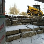 Lower patio retaining wall Claresholm Alberta