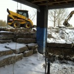 Lower patio retaining wall Claresholm Alberta
