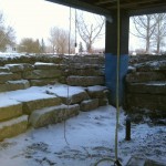 Lower patio retaining wall Claresholm Alberta